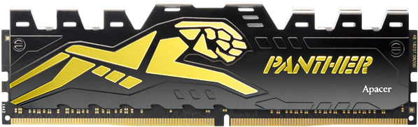 Apacer Panther Black Gold 8gb Ddr4 2666mhz Gaming Desktop - Apacer 4gb Ddr4 2400hz Ram (640x640), Png Download