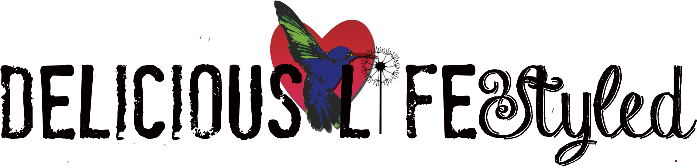 D Ls Logo- No Tagline Dandelion Black Text - Found (2313x555), Png Download