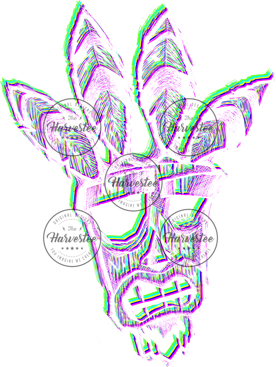Aku Aku White - Drawing (1500x1500), Png Download
