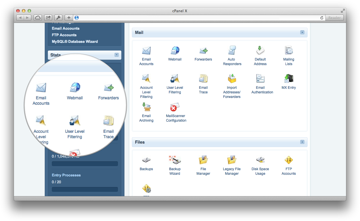 Are You Interested In Using Email With Your Domain - Free Hosting Control Panel (1264x774), Png Download