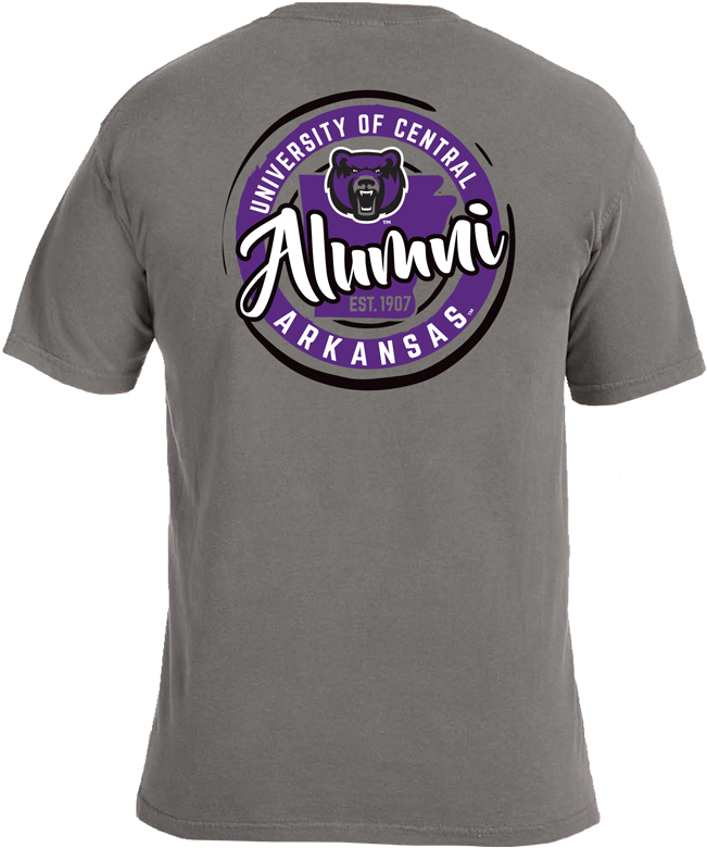 Uca Alumni Circle State Comfort Color Tee - T Shirt Alumni Design (672x800), Png Download