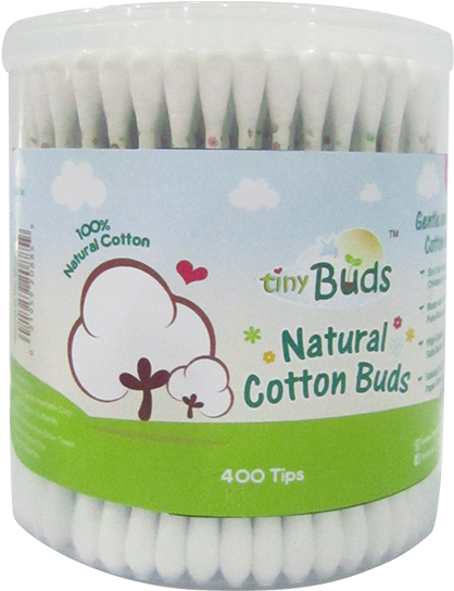 Natural Cotton Buds - Tiny Buds (600x600), Png Download