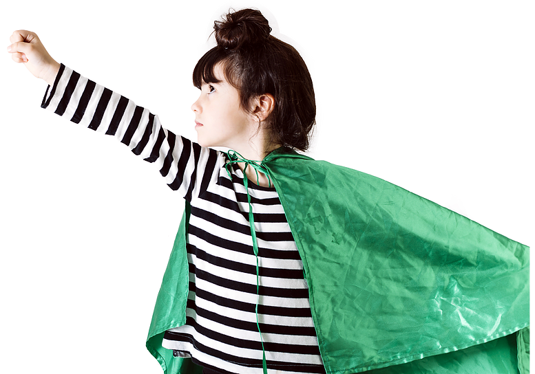 Super Hero Girl - Criança Coragem (777x544), Png Download