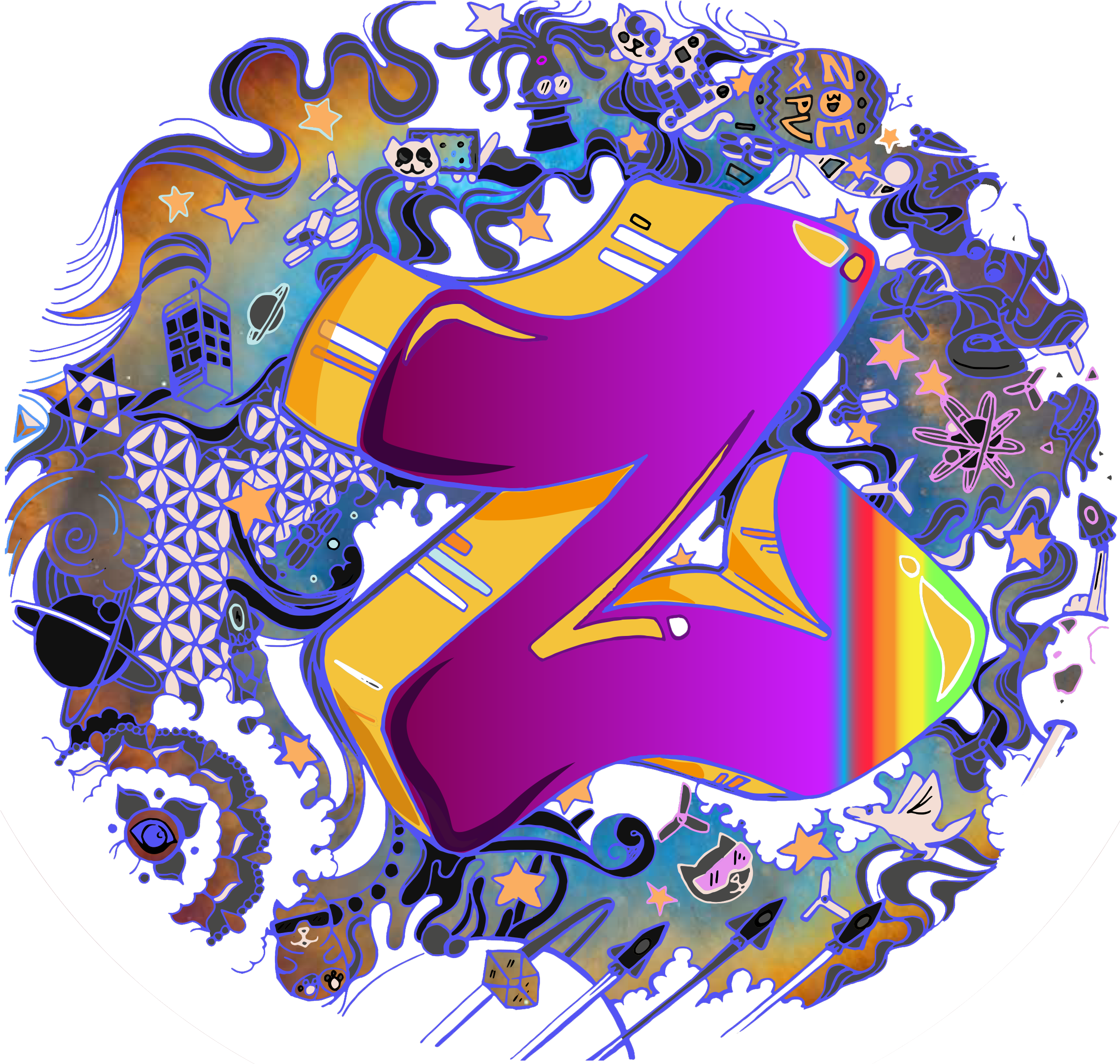 House Of Z - Illustration (2272x2173), Png Download