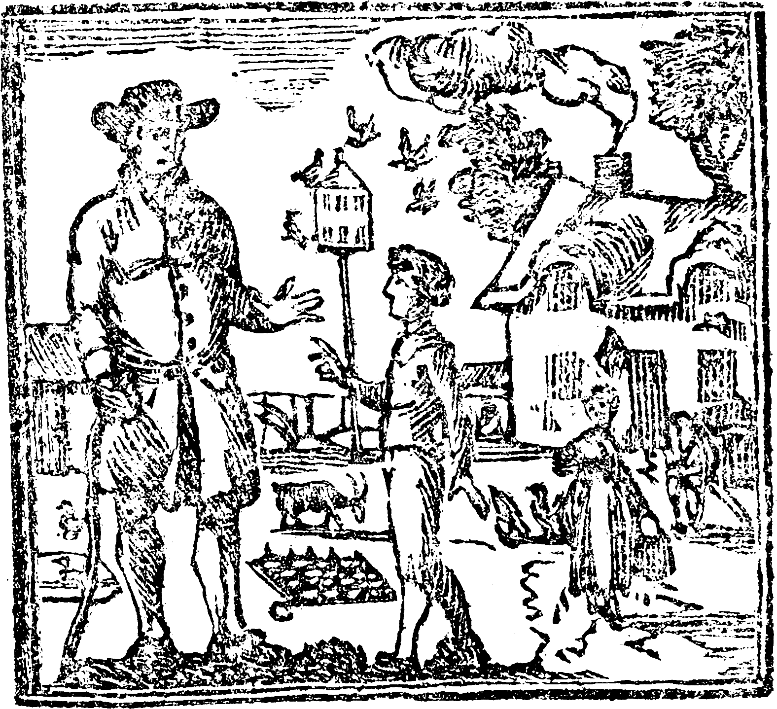 The Famous History Of The Learned Friar Bacon-p5 - Cartoon (1576x1438), Png Download