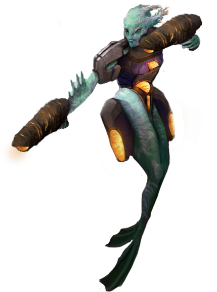 All The Species Available To Play In Spaceships And - Illustration (500x687), Png Download