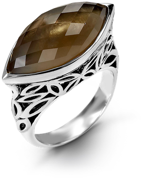 Designs By Hera Raya Marquise Silver Ring - Engagement Ring (800x800), Png Download