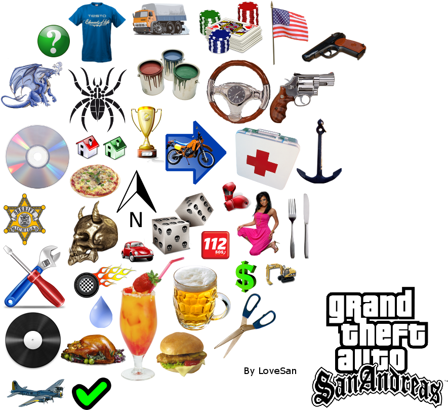 Gta San Andreas (920x856), Png Download