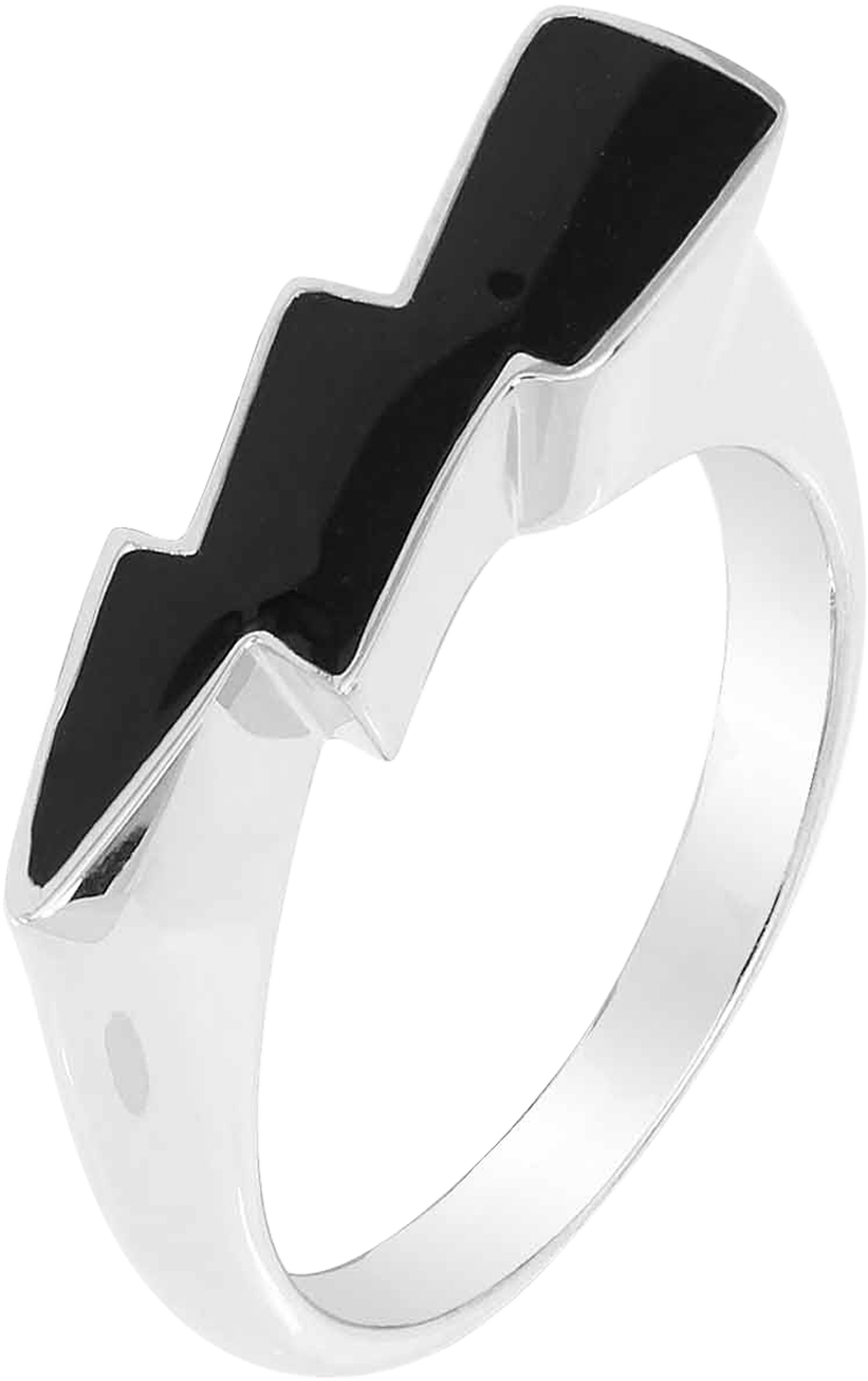 Quantum Cubus Black Enamel & White Gold Plated Sterling (2000x2000), Png Download