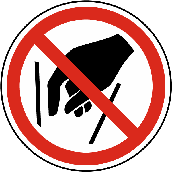 No Reaching In Label - Do Not Open (600x600), Png Download