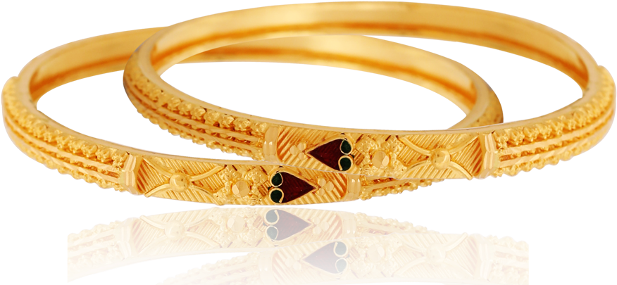 Trendy Golden Heart Bangles - Bangle (1000x1000), Png Download