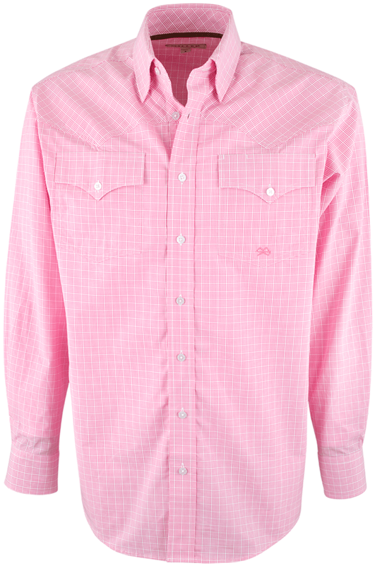 Miller Ranch Pink Check Shirt - Active Shirt (544x800), Png Download