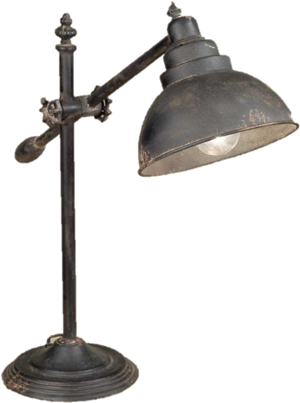 Astonishing Ideas Rustic Desk Lamp Simple Decoration - Vintage Adjustable Arm Desk Lamp (707x997), Png Download