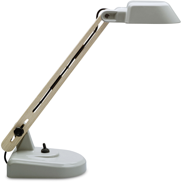 Work Lamp By Dick Van Hoff, Gray-0 - Bureau Lamp (1000x833), Png Download