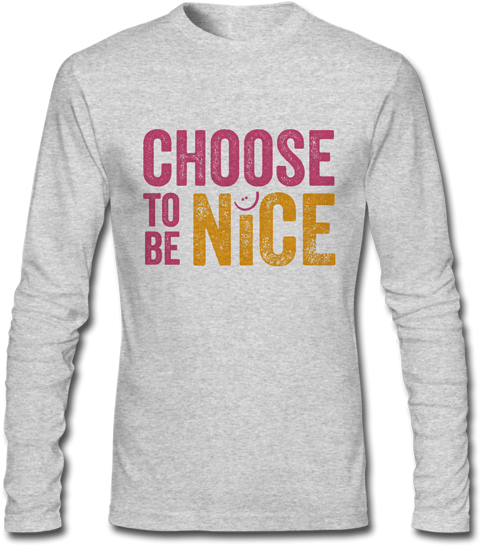 Long Sleeved Grey T Shirt - Long-sleeved T-shirt (600x600), Png Download
