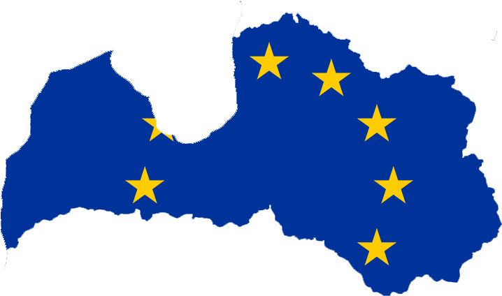 Flag-map Lv Eu - Capital Of Latvia Map (727x423), Png Download