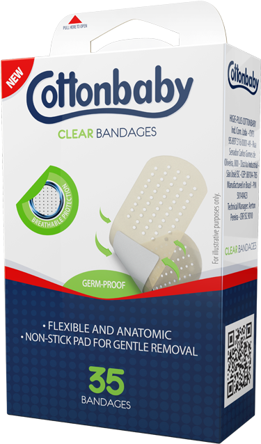 Transparent Bandages - Cottonbaby (800x800), Png Download