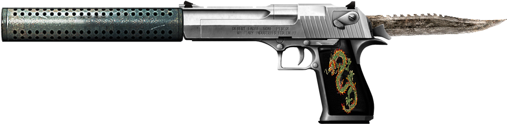 Not - Desert Eagle Se Combat Arms (1019x435), Png Download