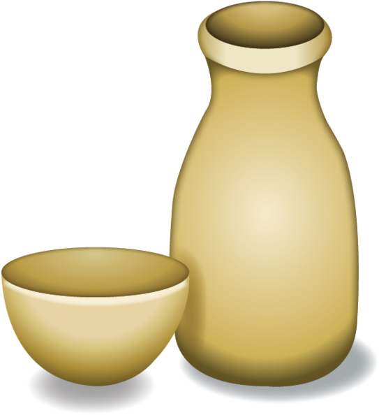 Download Sake Emoji PNG Image with No Background