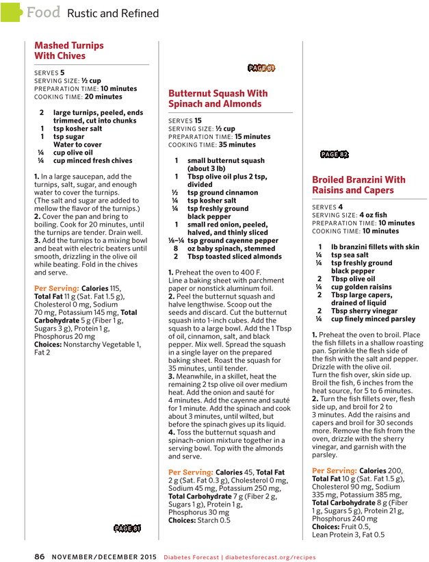 Diabetes Forecast - November/december 2015 - Page 86-87 - Document (688x883), Png Download
