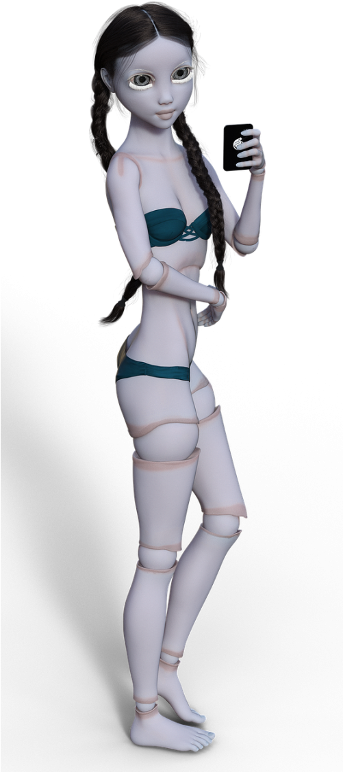 "3d Figure" Tagged Photos Found - Girl (500x1146), Png Download