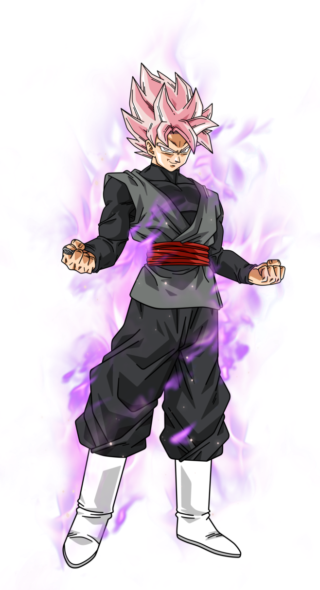 "my Very Being Towers Above All - Goku Black Super Saiyan Rose (658x1214), Png Download