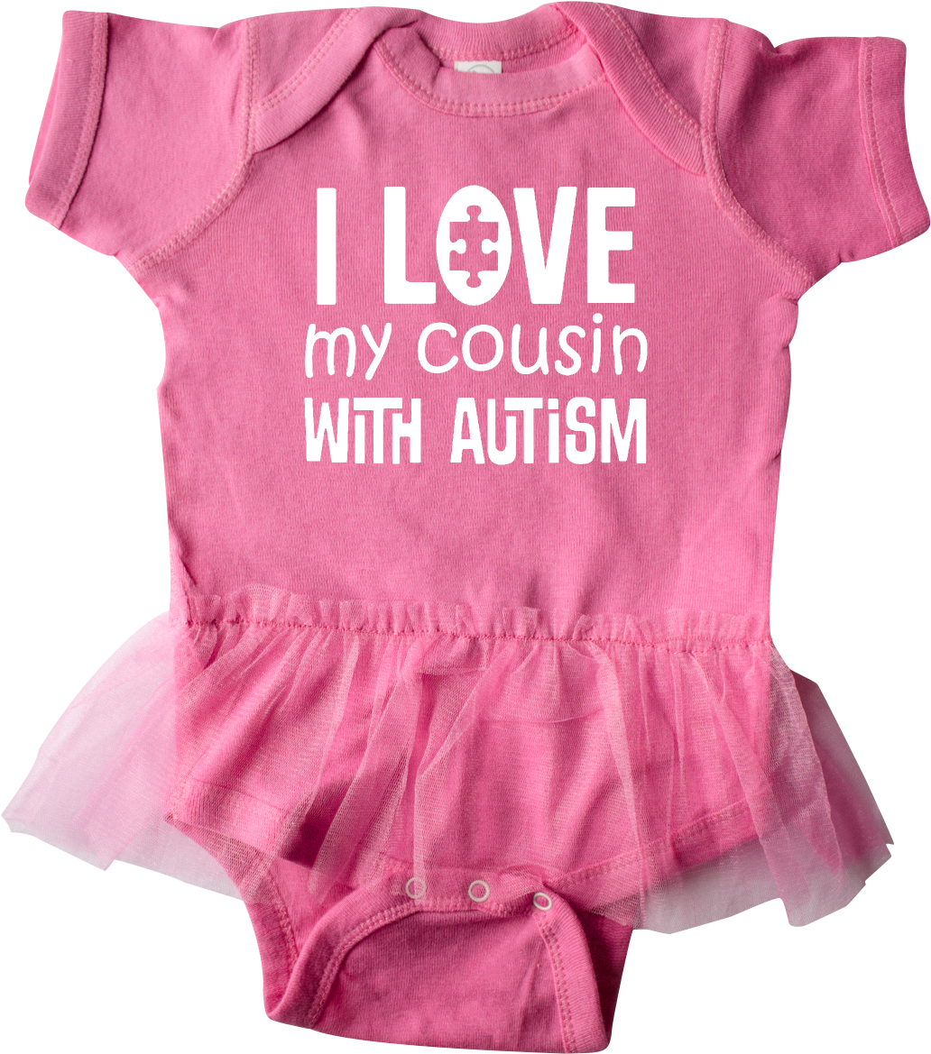 Autism Awareness I Love My Cousin Infant Tutu Bodysuit - Inktastic (1200x1200), Png Download