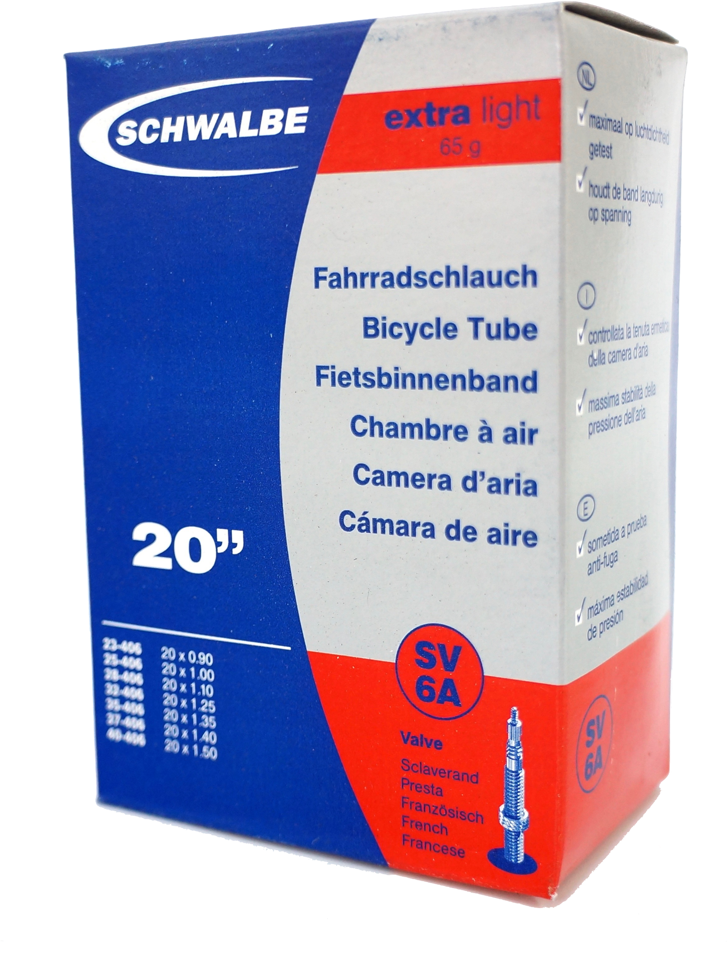 4tube Schwalbe Sv6a Presta Tube - Schwalbe (2048x2048), Png Download