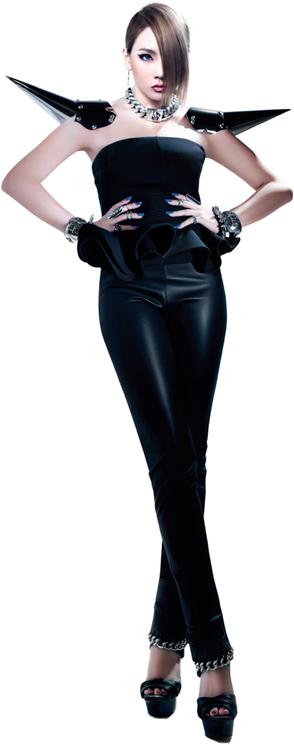Cl 2ne1 Png Render By Gajmeditions-d6x6uwr - Lee Chaerin Png (600x1141), Png Download