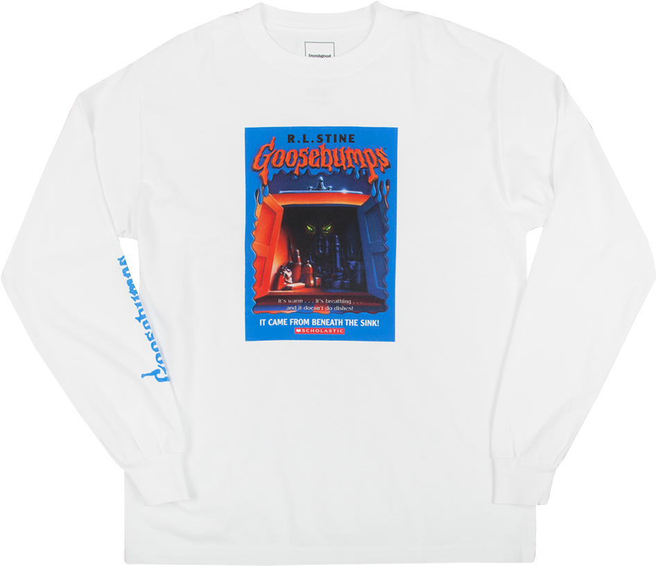 Ls Goosebumps Beneath The Sink Tee White - Sweatshirt (1200x1200), Png Download