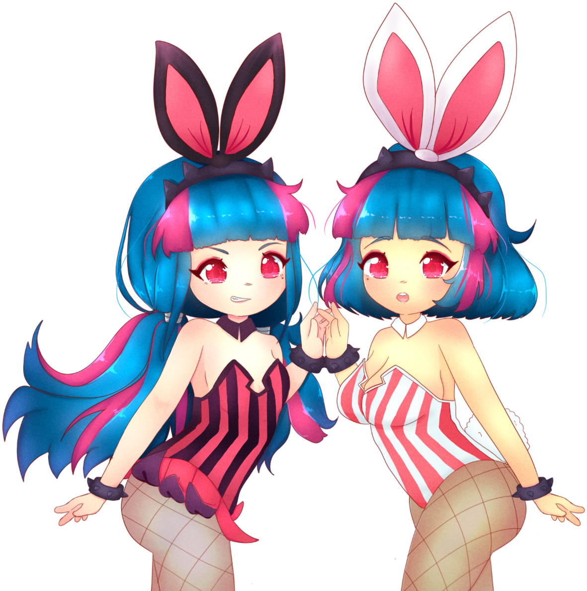 Some More Artsu~ Mint And Vanilla From Maplestory 2 - Maplestory 2 Bunny Girl (1280x1200), Png Download