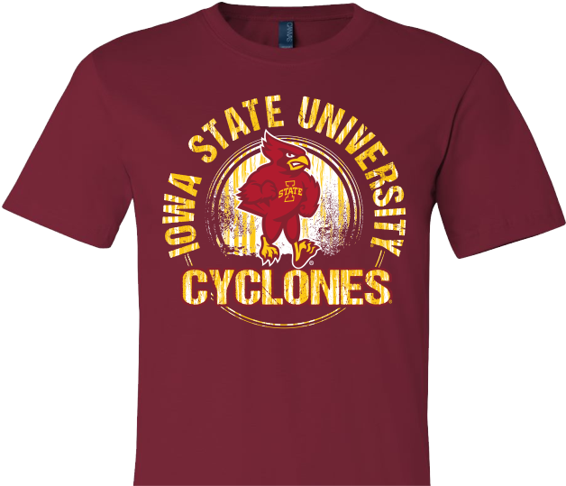 Iowa State Dec Webart - Active Shirt (652x553), Png Download
