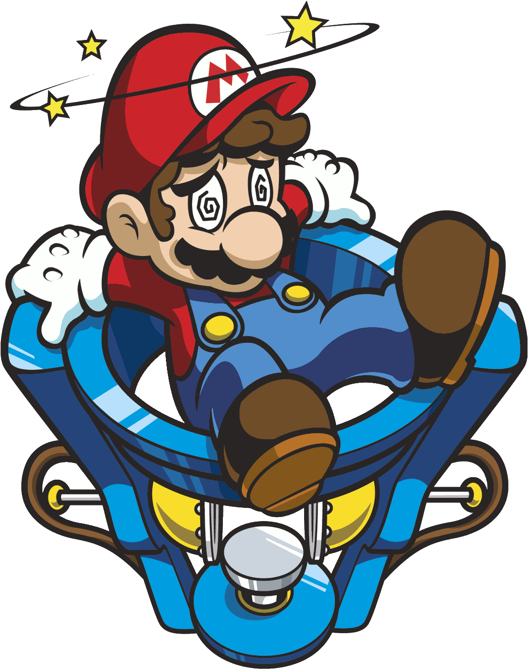 Boo And Piranha, Mario Game Over - Mario At The Hospital (1047x1325), Png Download