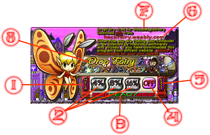Maplestory Hacks Hackfairy Dropfairy Mesofairy - Graphic Design (725x467), Png Download