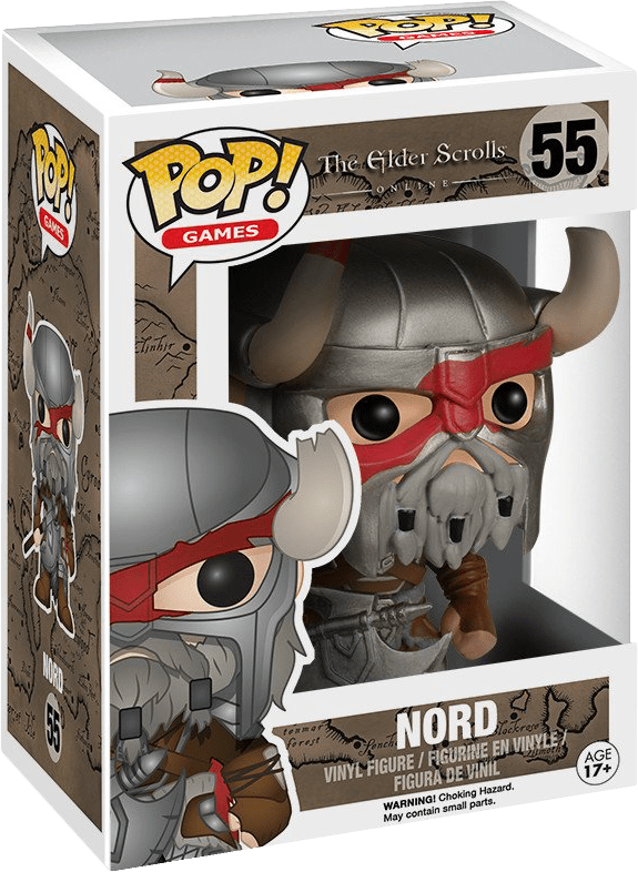 Funko Pop Games The Elder Scrolls Online Nord - Gizmo Pop Figure (575x786), Png Download