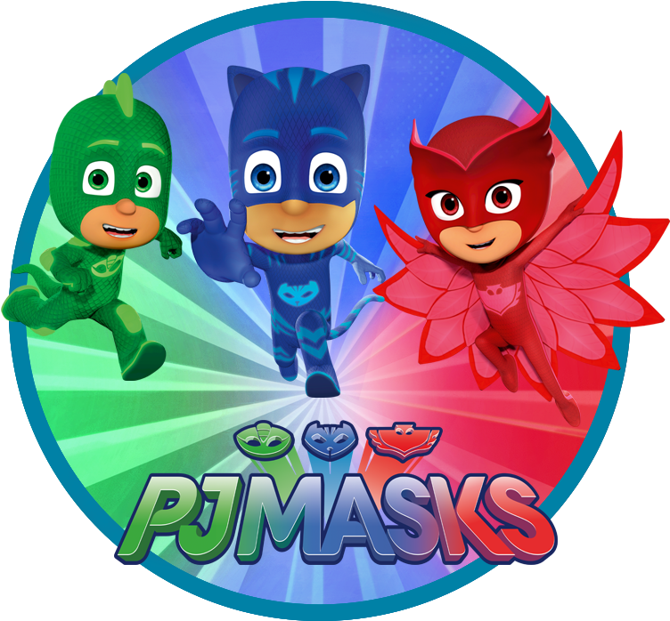 Met Catboy, Owlette En Gekko - Pj Masks Logo Clipart (850x765), Png Download