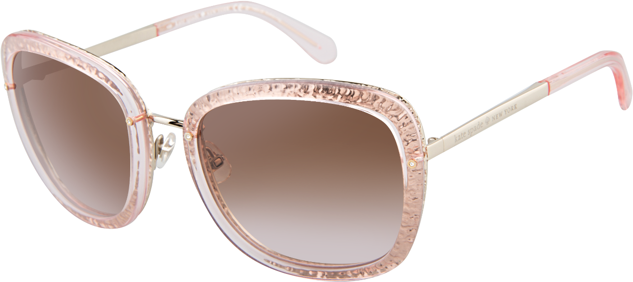 Kate Spade Sunglasses Scottie/s 0cw1 Transparent Pink - Sunglasses (1300x731), Png Download