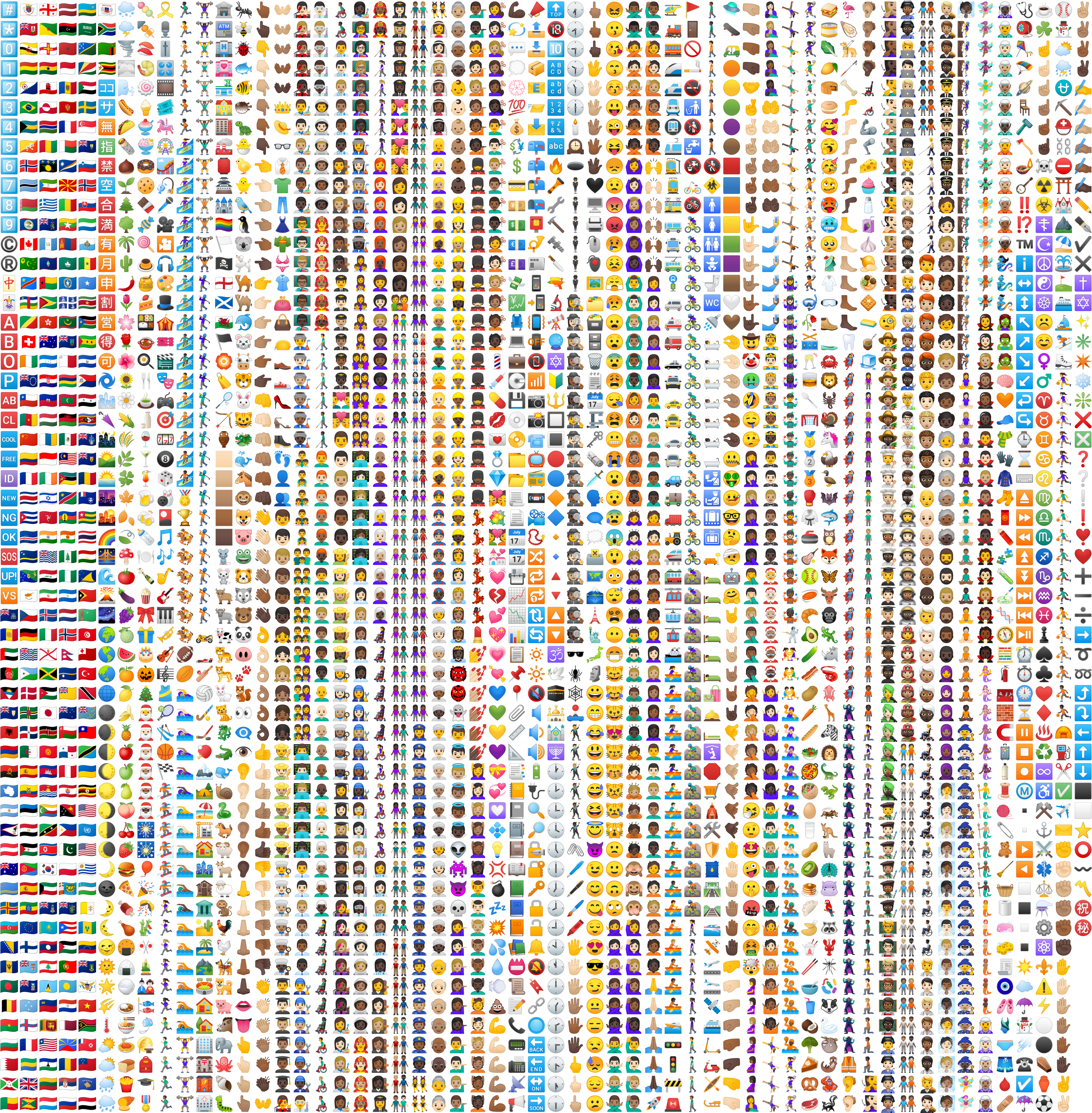 Sheet Google 16 Indexed 256 - Tout Les Pokemon Du Monde (936x936), Png Download