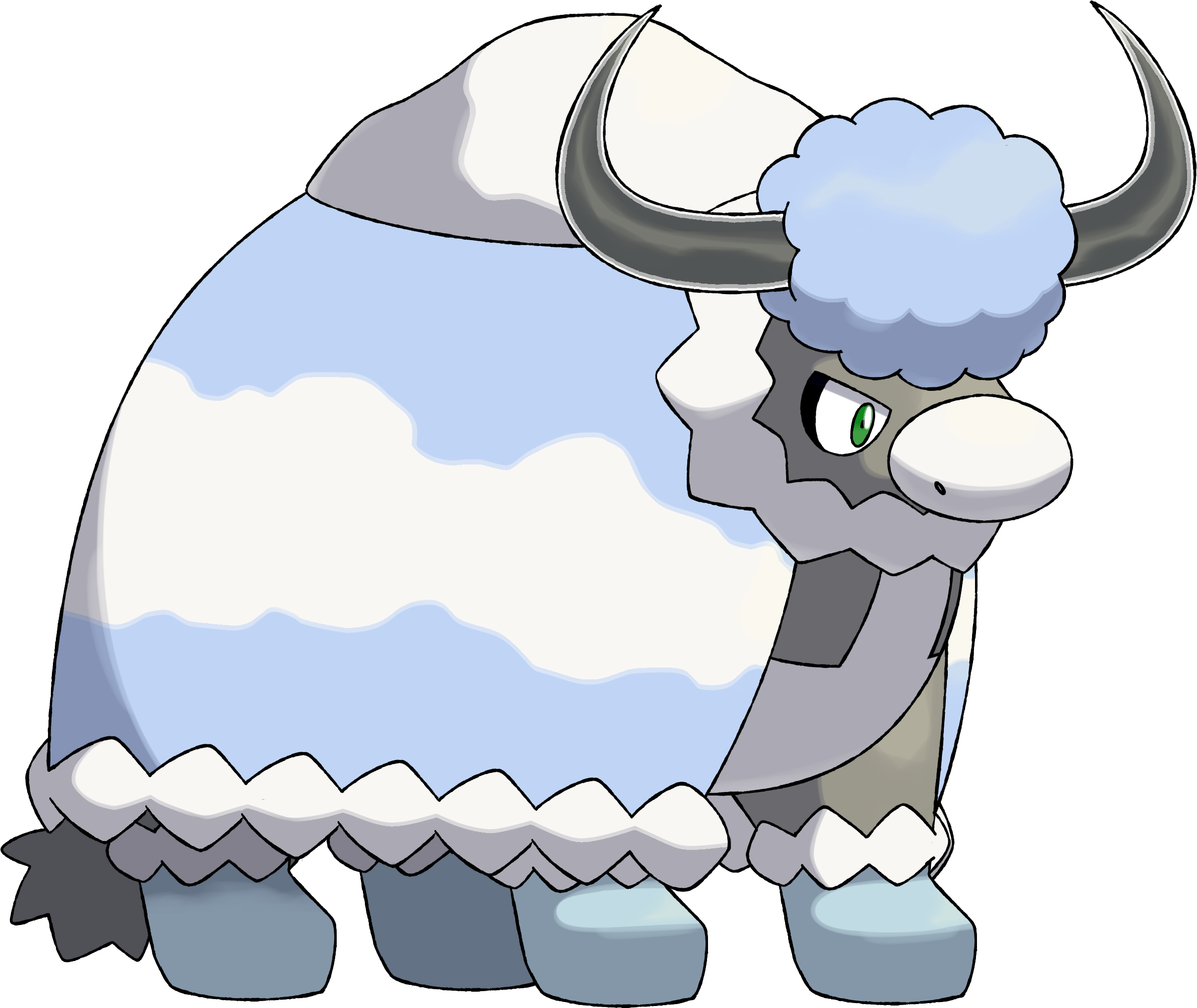 Musk Ox Clipart - Ox Fakemon (2421x2040), Png Download