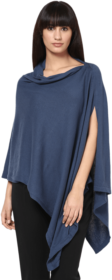 Maternity Cotton Poncho - Ponchu (640x960), Png Download