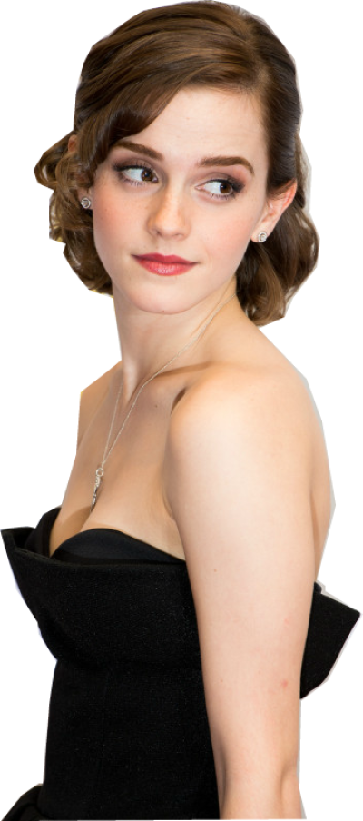 Emma Watson Png By Mimi Potte - Prom Night Hairstyle For Short Hair (400x904), Png Download