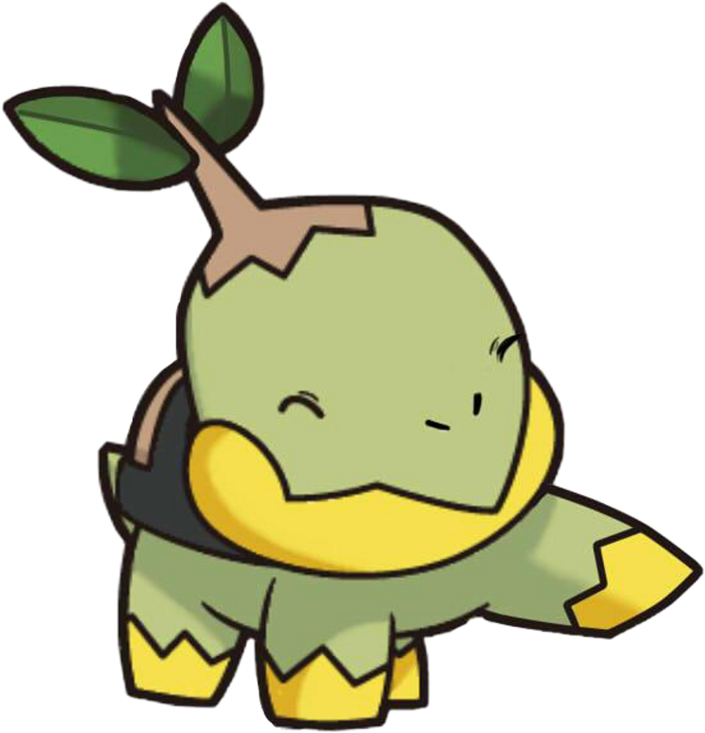Turtwig Pokémon Credittoartist Dizzyleaf Freetoedit - Turtwig From Pokemon (1024x1065), Png Download