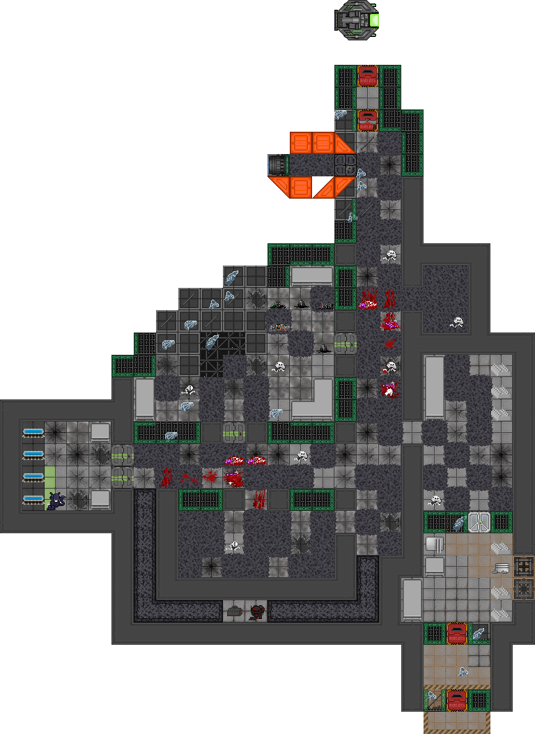 Abandoned Mining Station - Floor Plan (768x1053), Png Download