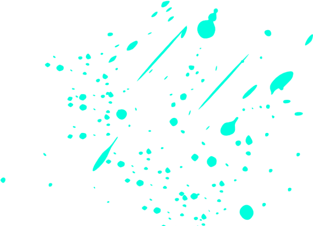 Splatter Clipart Vector - Blue Paint Splatter Png (640x480), Png Download