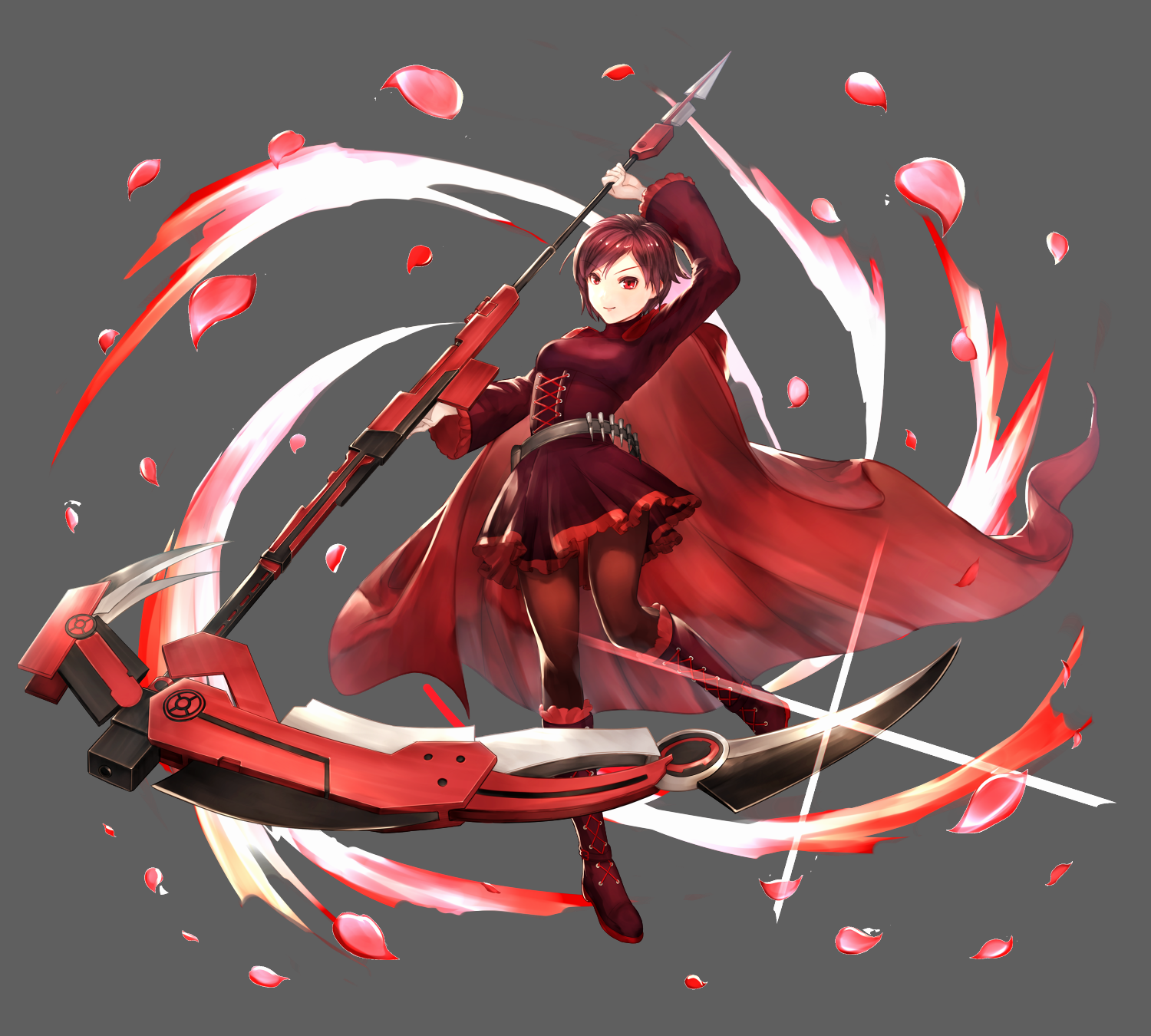 Anime, Pixiv Id 6224066, Rwby, Ruby Rose - Illustration (1500x1350), Png Download