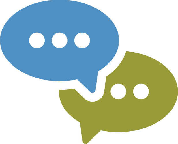 Chat-bubbles - Icon (617x499), Png Download
