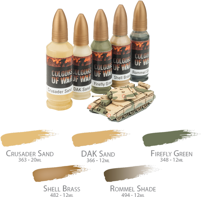 Desert Rats Paint Set - Dak Sand Vallejo (690x690), Png Download