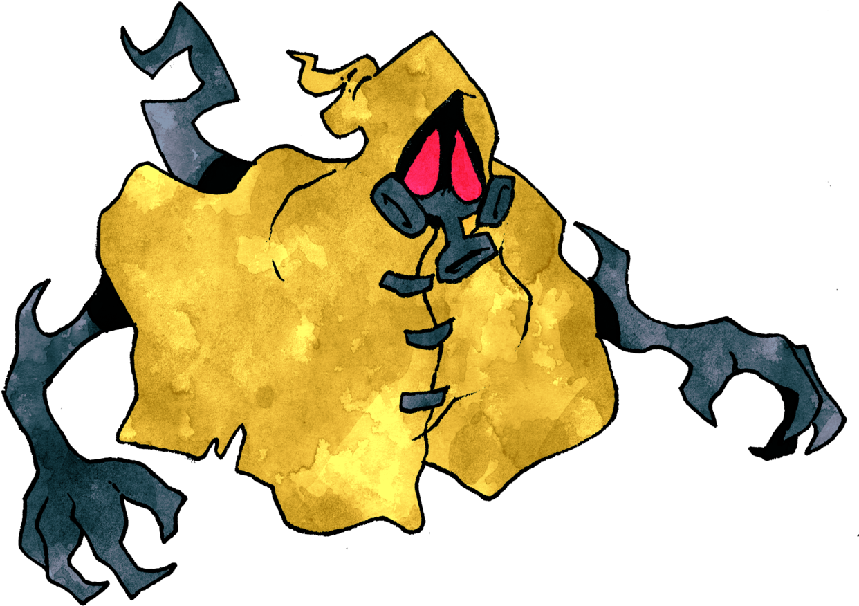 “reminder” A Ghastly Creature That Haunts The Post-apocalyptic - Cartoon (1280x921), Png Download