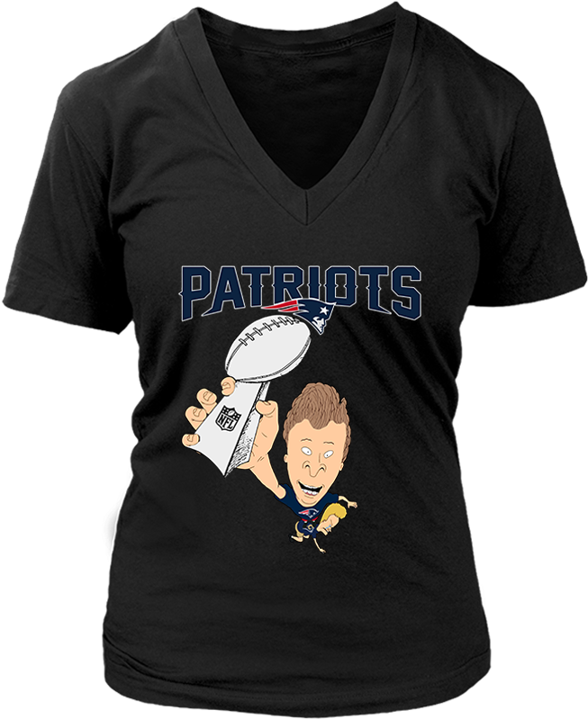 Super Bowl 2019 New England Patriots Beavis Butt Head - Shirt (1000x1000), Png Download