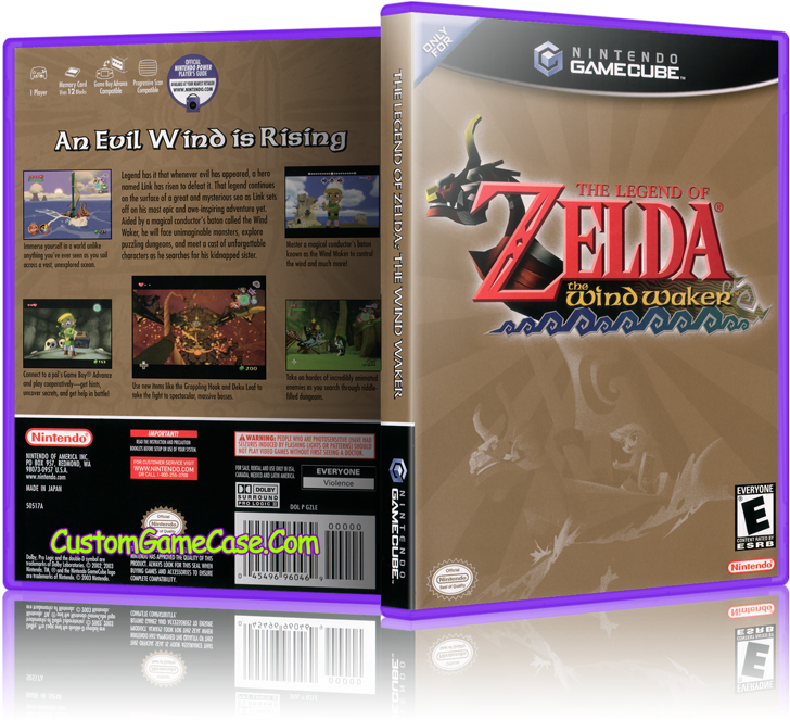 The Legend Of Zelda The Windwaker - Gamecube (800x685), Png Download